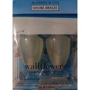 Bath & Body Works Wallflowers Refill Bulbs Shore Breeze 2pk RETIRED Slatkin & Co